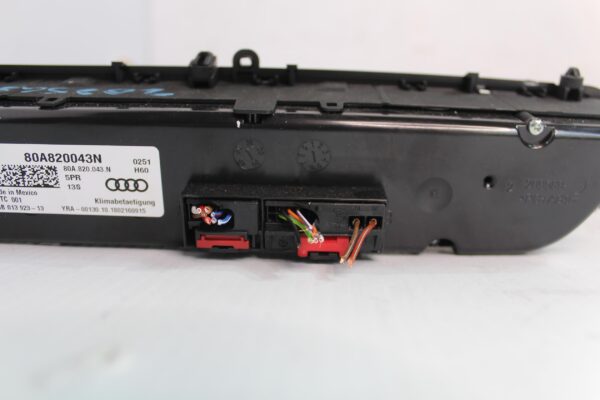 Audi FY Q5 SQ5 AC Aircon Heater Control Panel Unit 80A820043N 80A820043AN