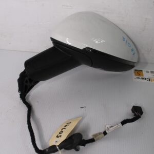 Porsche 95B Macan Left Passenger Door Mirror - No Blind Spot - WHITE