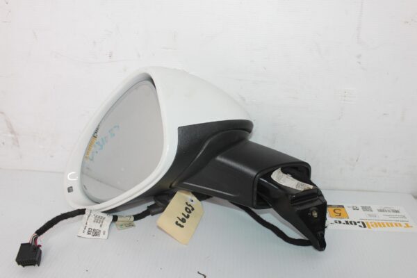 Porsche 95B Macan Left Passenger Door Mirror - No Blind Spot - WHITE