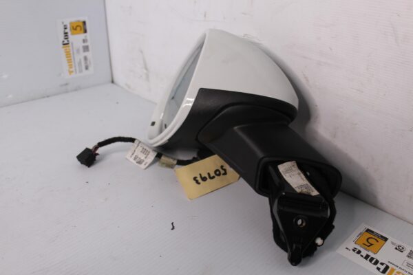 Porsche 95B Macan Left Passenger Door Mirror - No Blind Spot - WHITE