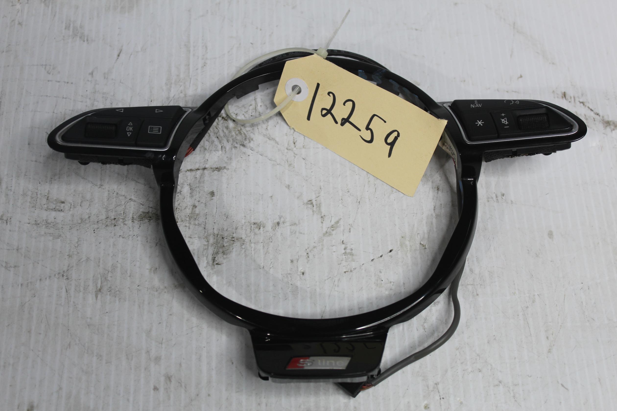 Audi 8V S3 S-Line Steering Wheel Insert Trim 8V0419091R, 62475377B - Image 1