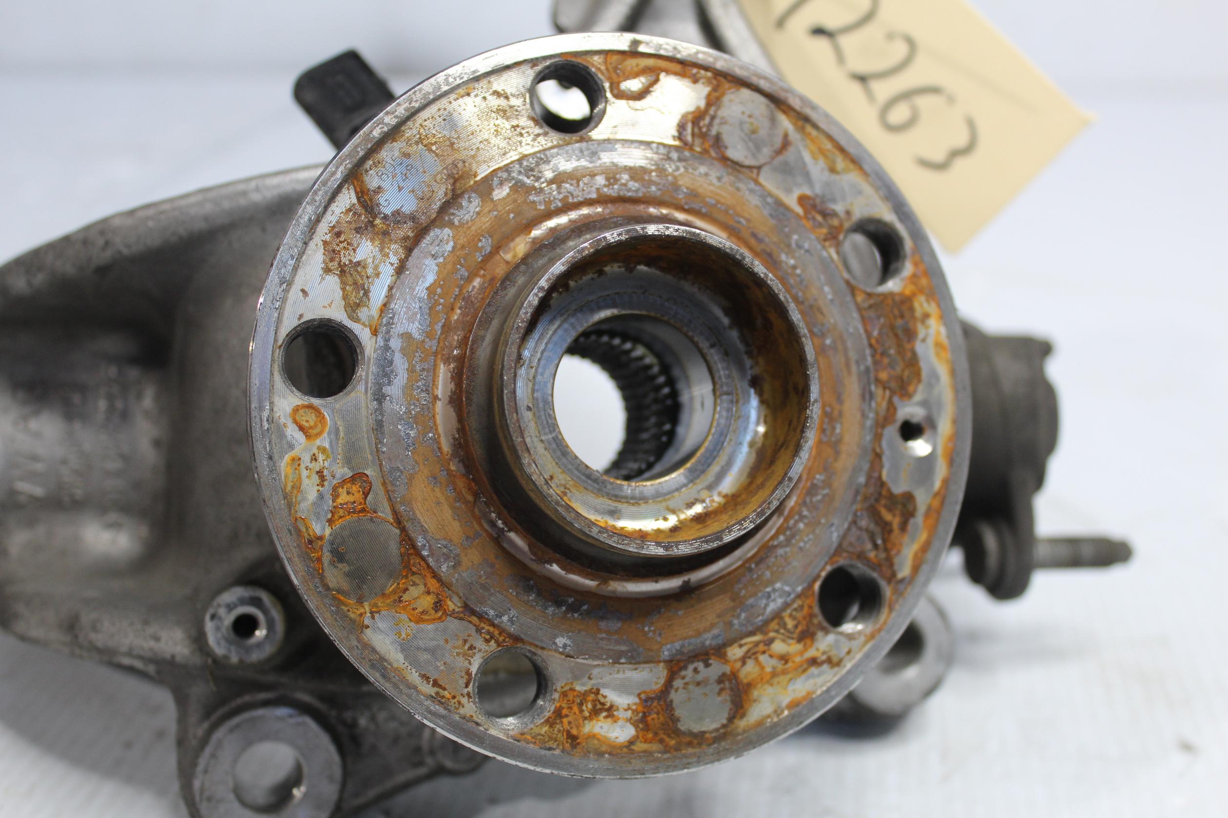 Audi 8P S3 Front Left LH Knuckle w Hub Carrier 3C0407257F - Image 8
