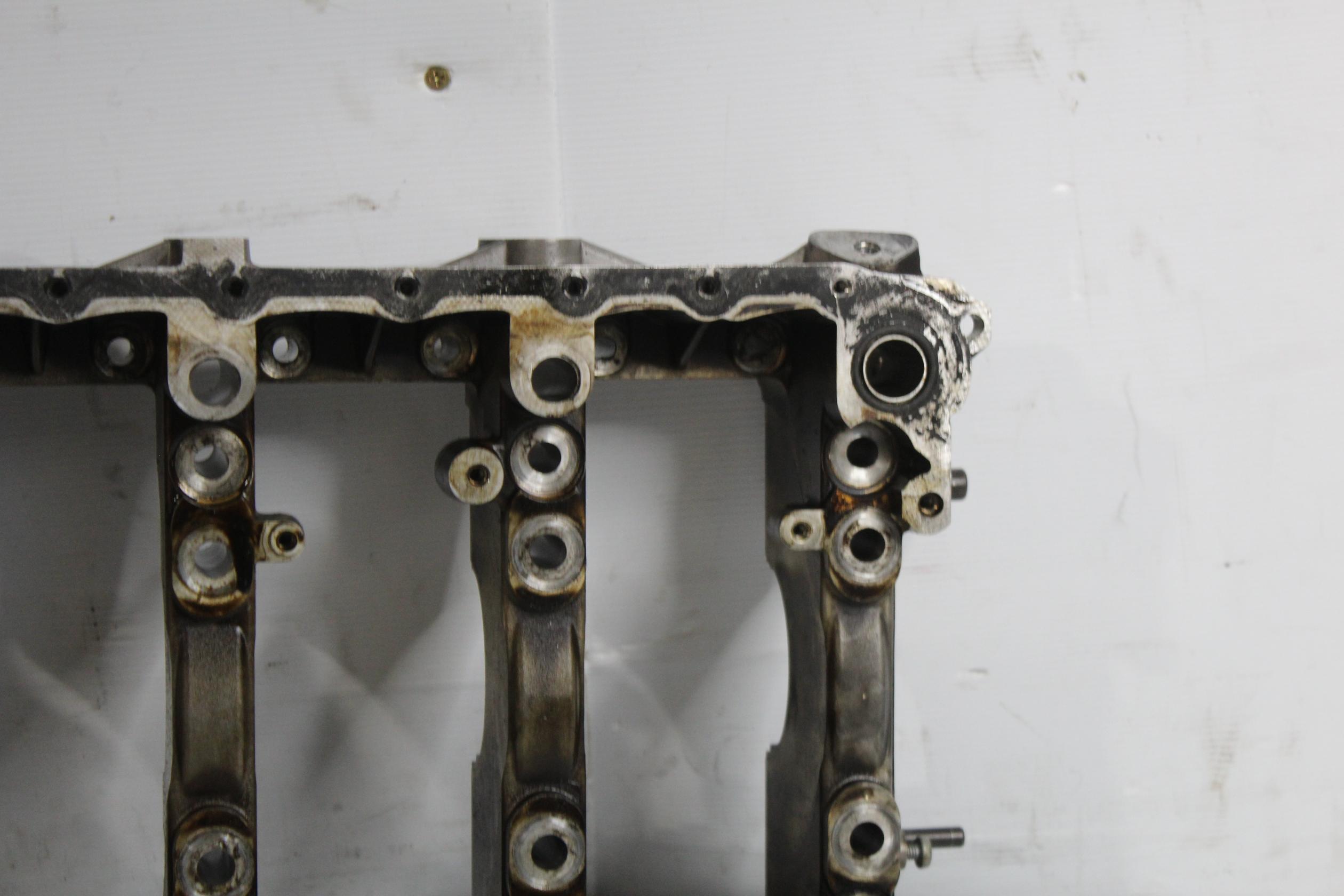 Porsche 957 Cayenne Turbo 4.5L Lower Block Crankshaft Housing 948101113CR, 94810100122 - Image 11