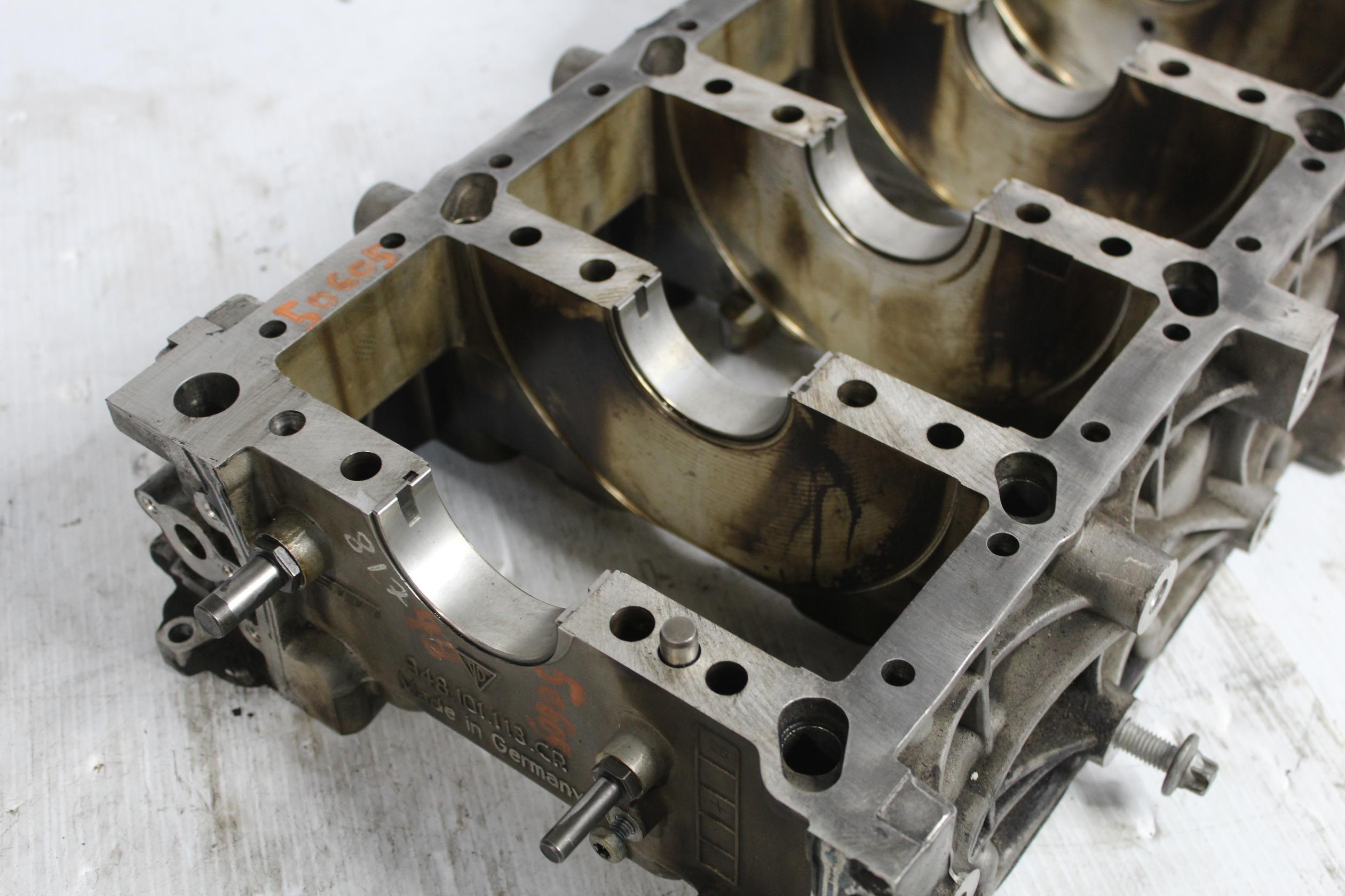 Porsche 957 Cayenne Turbo 4.5L Lower Block Crankshaft Housing 948101113CR, 94810100122 - Image 4
