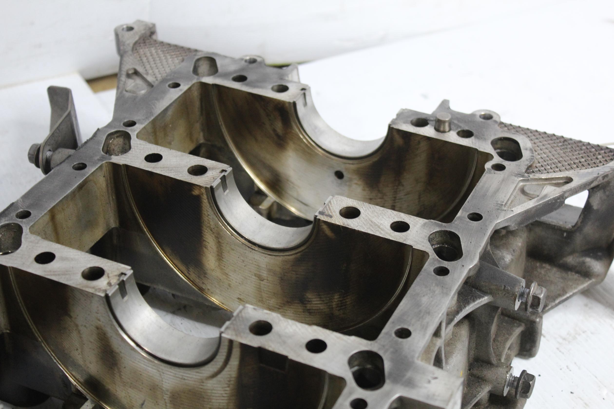 Porsche 957 Cayenne Turbo 4.5L Lower Block Crankshaft Housing 948101113CR, 94810100122 - Image 5
