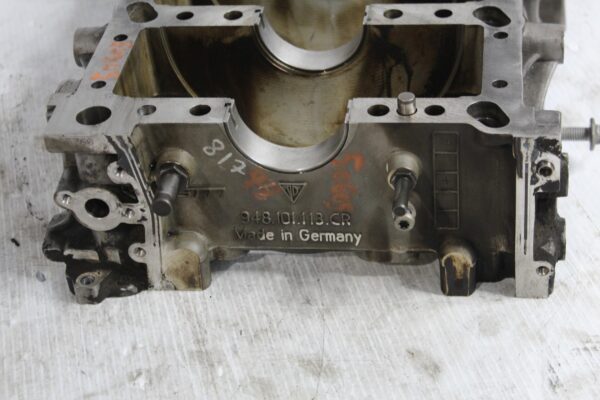 Porsche 957 Cayenne Turbo 4.5L Lower Block Crankshaft Housing 948101113CR, 94810100122