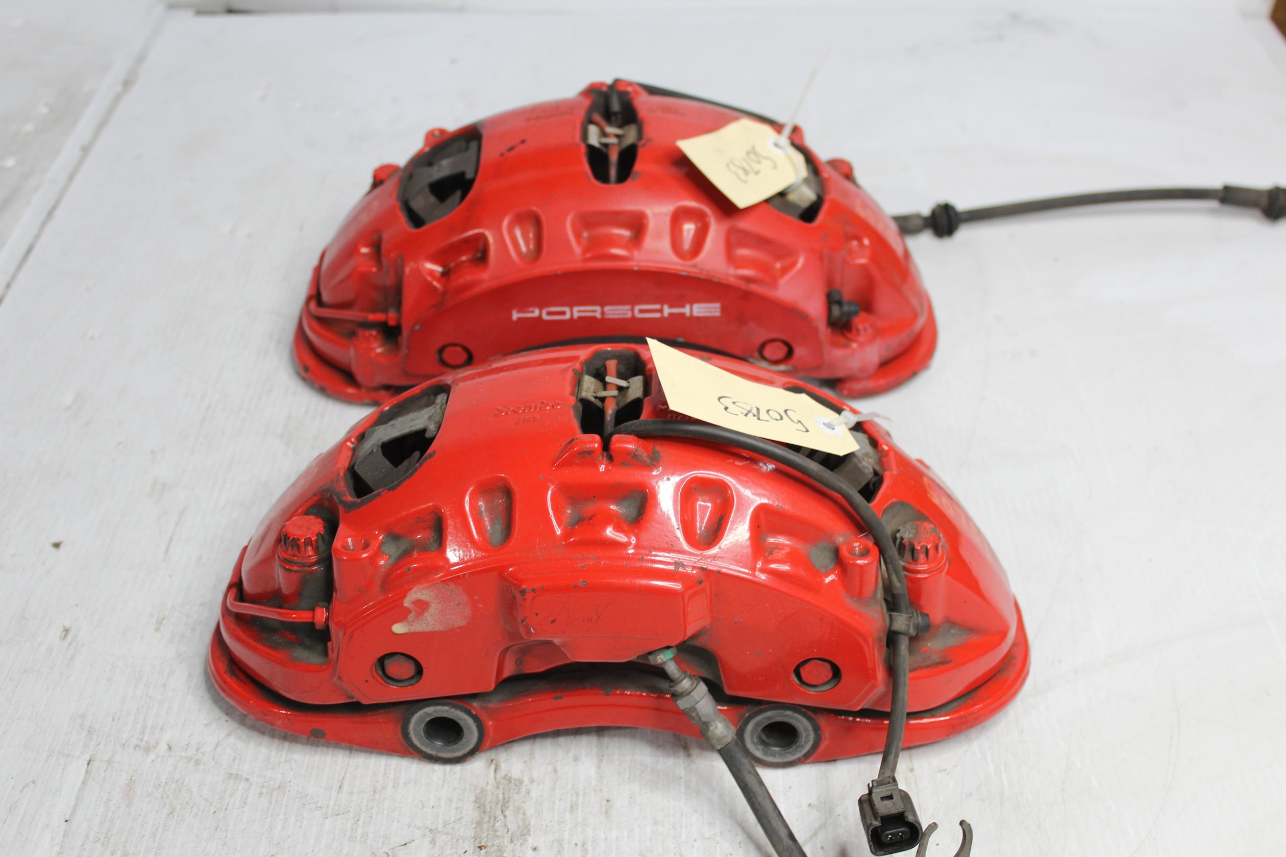 Porsche 957 9PA Cayenne Turbo Front Brake Caliper Assembly PAIR Brembo - Image 2