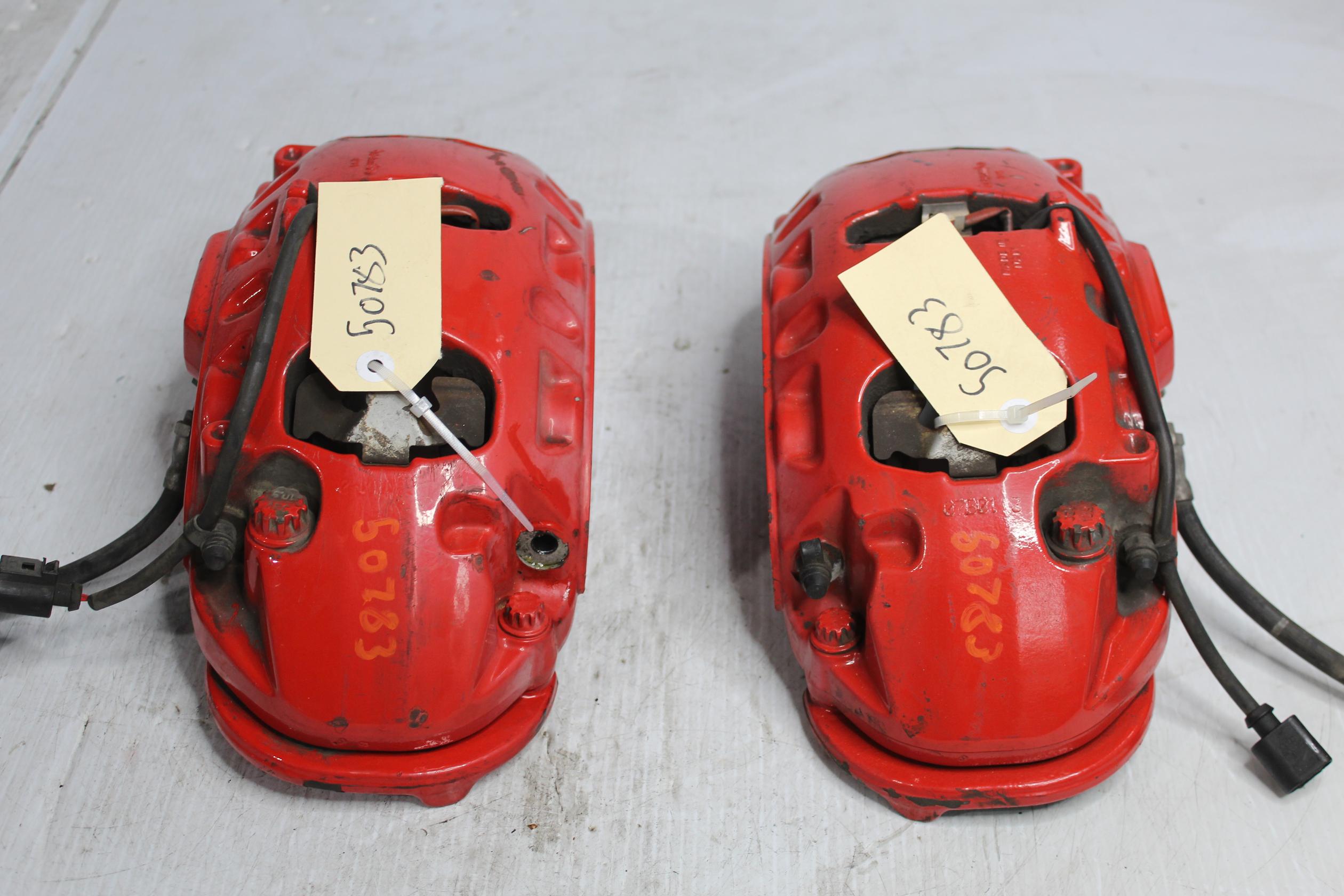 Porsche 957 9PA Cayenne Turbo Front Brake Caliper Assembly PAIR Brembo - Image 3