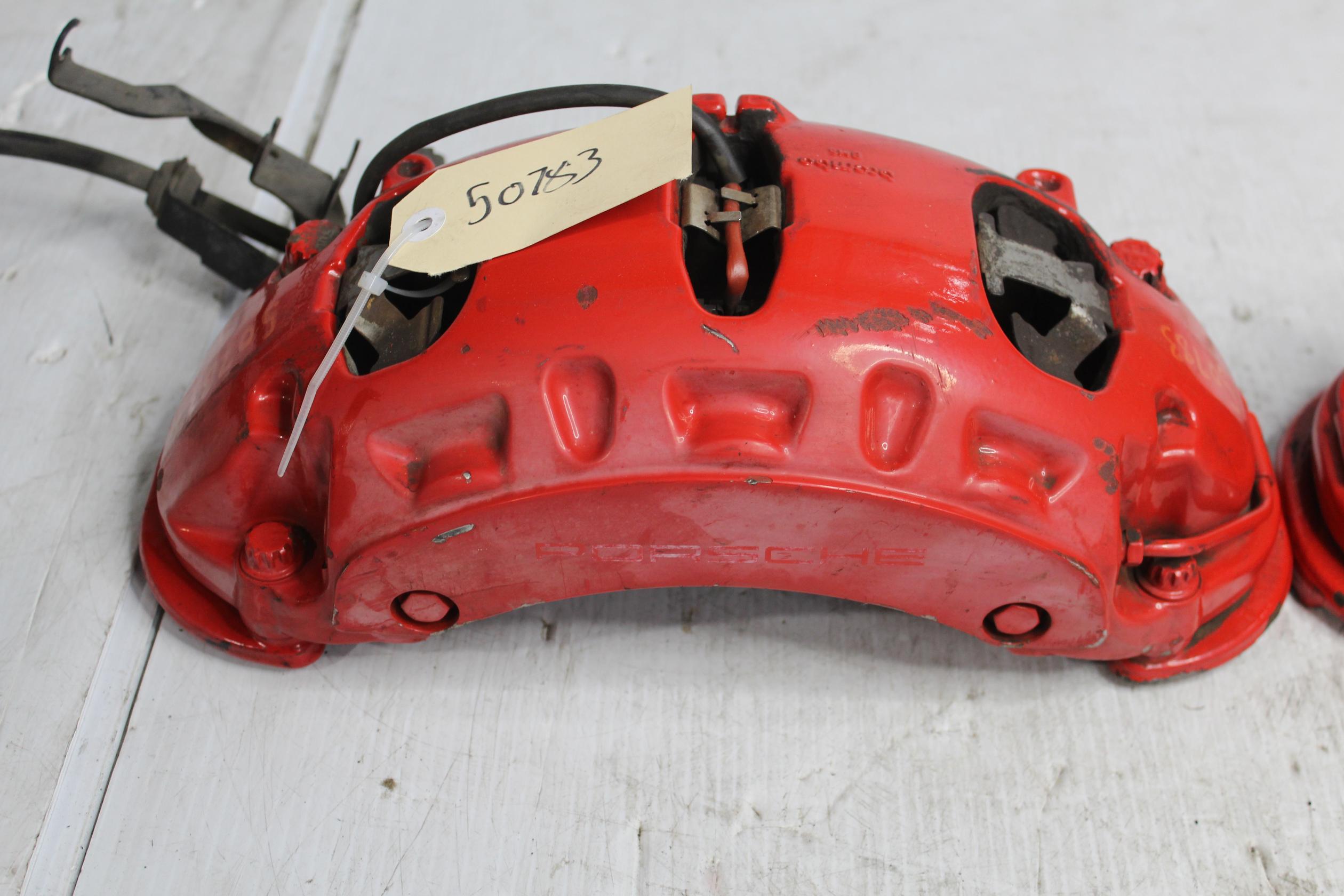 Porsche 957 9PA Cayenne Turbo Front Brake Caliper Assembly PAIR Brembo - Image 4
