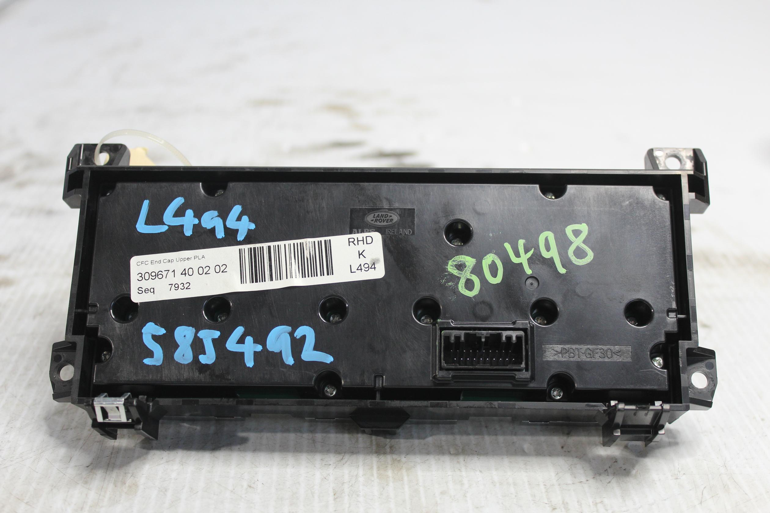 Range Rover L494 Sport REAR Seat Climate Control Panel LR070397, GPLA18D687BB - Image 5