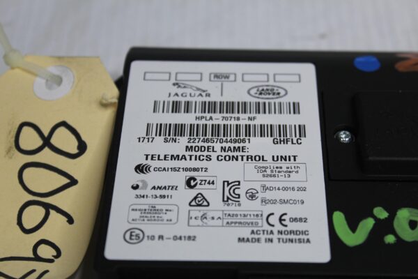Land Rover L462 Discovery 5 Telematics Control Module LR084005, HPLA70718NH
