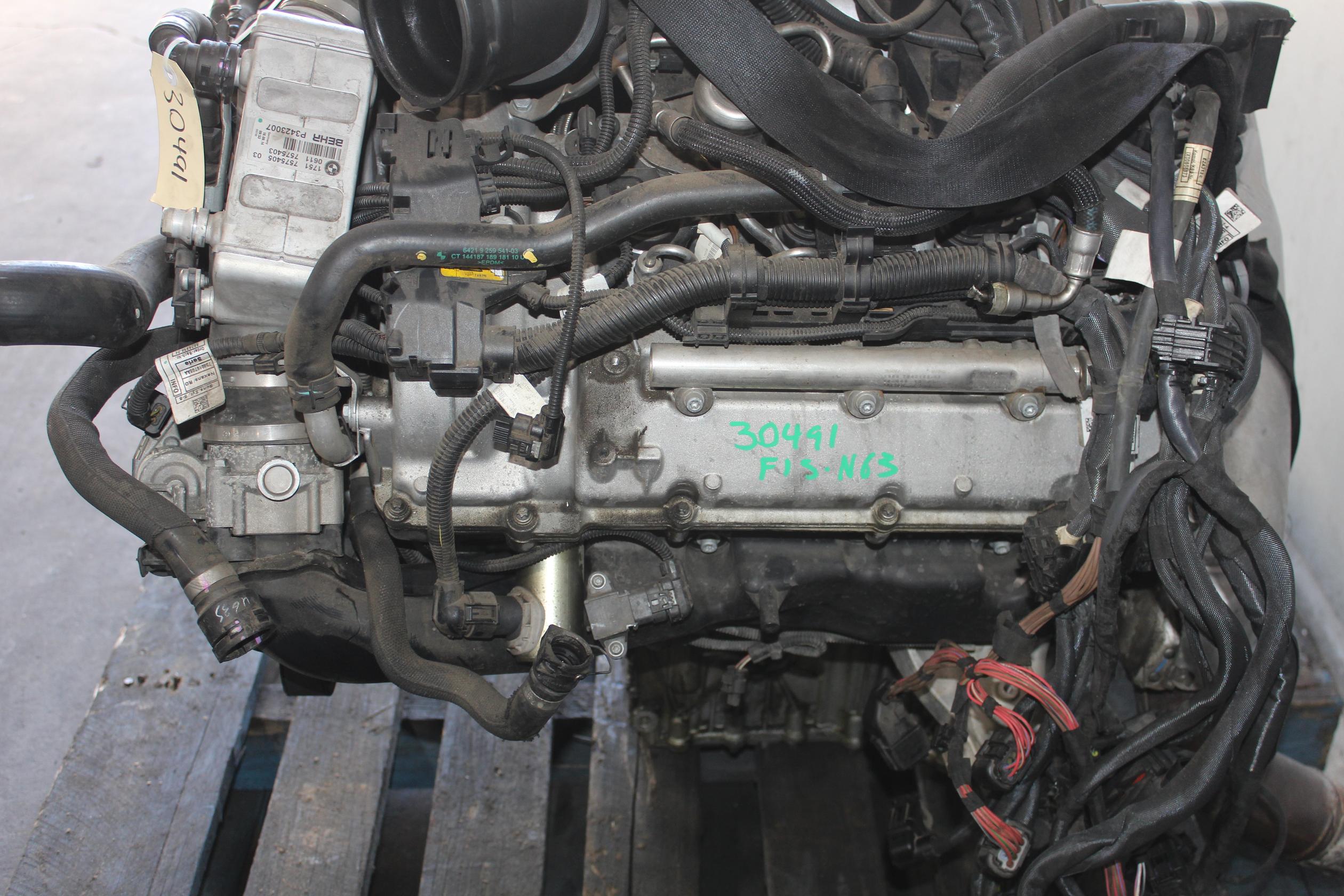 BMW F15 F16 X5 X6 M50i 4.4l N63 TT Engine Complete  11 00 2 357 322 - Image 5