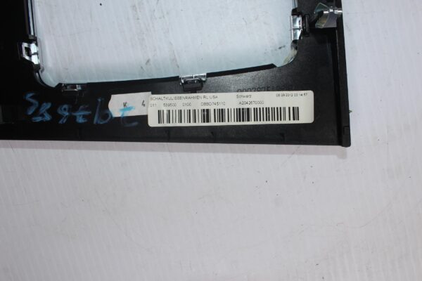 Mercedes Benz W204 C63 AMG Gear Shift Surround Trim A2042670100, A2042670000