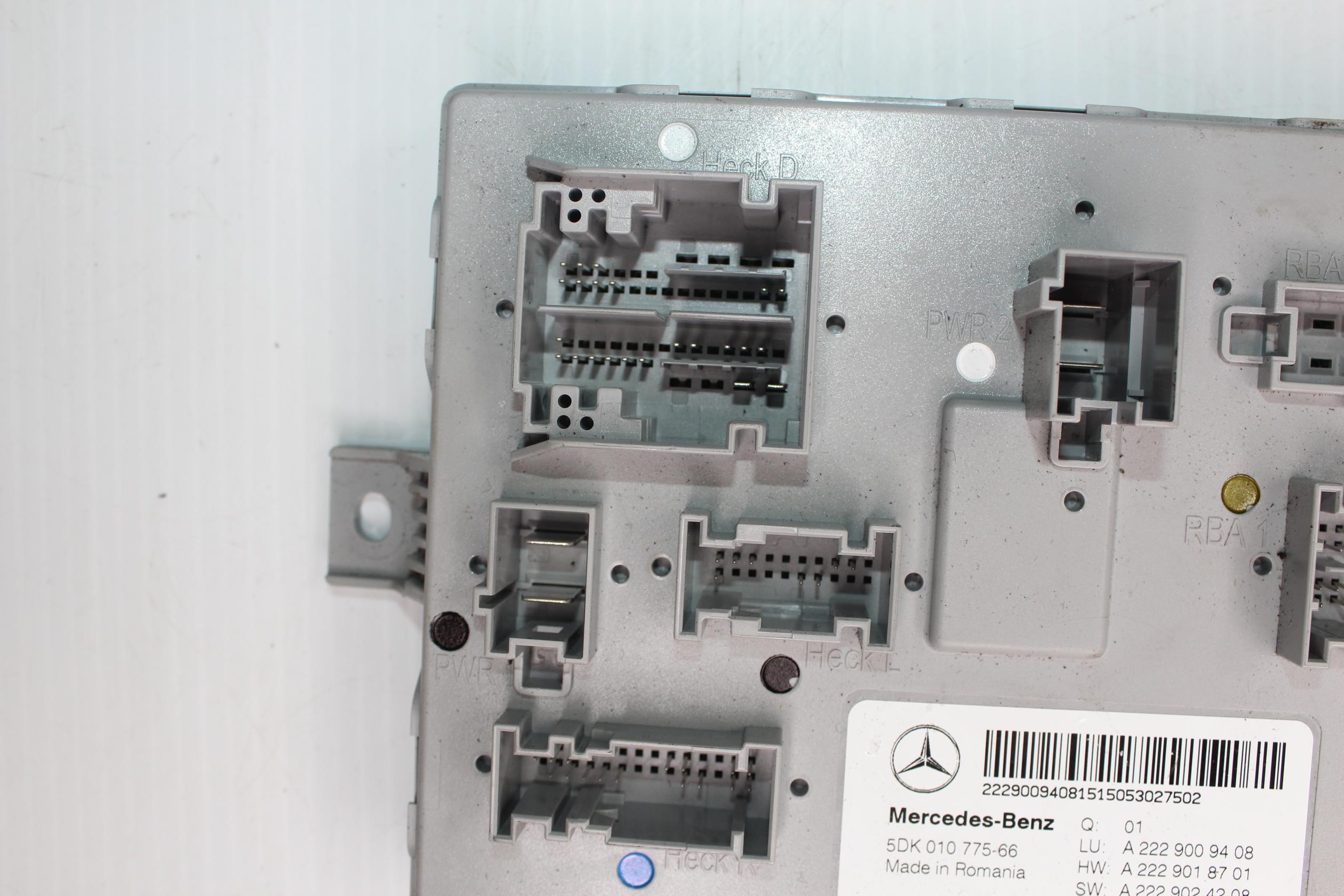 Mercedes Benz W222 S400 Rear SAM Module BCM A2229009408, A2229005614 - Image 6