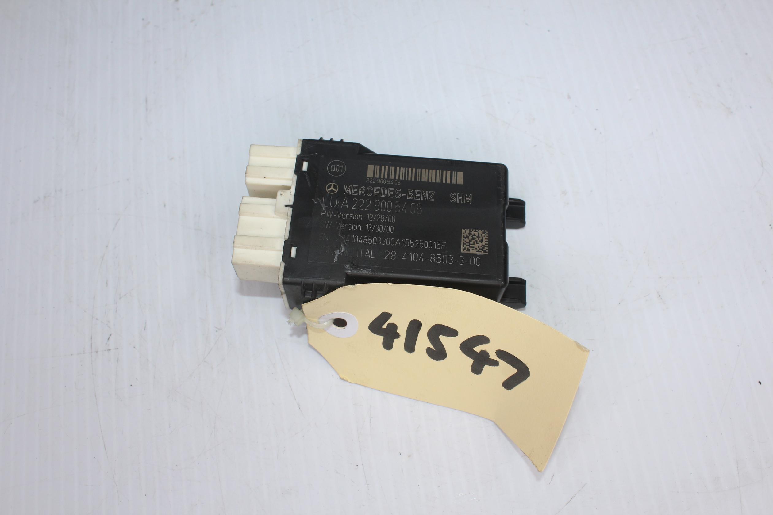 Mercedes Benz W222 S Class Rear Heated Seat Control Unit Module A2229005406 - Image 1