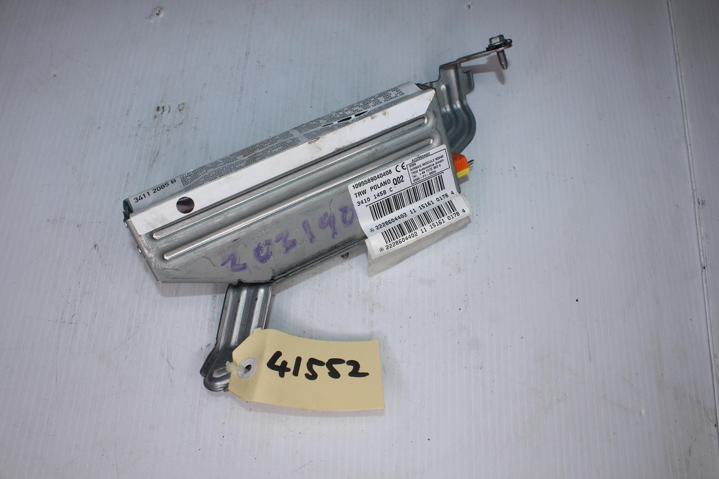 Mercedes Benz W222 Rear Right Side Airbag Unit A2228604402 - Image 1
