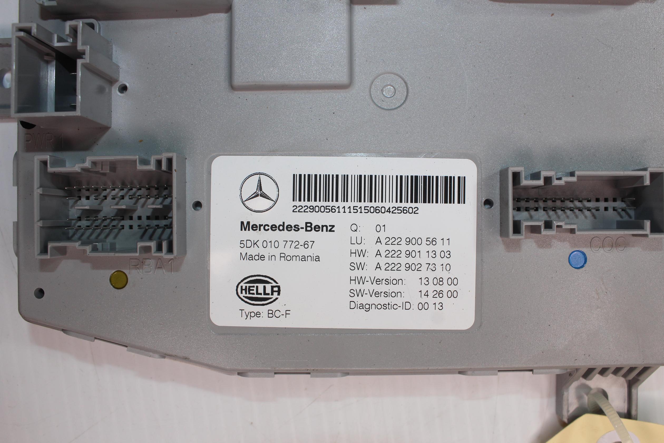 Mercedes Benz W222 S Class Front SAM Signal Module A2229005611, A2229004105 - Image 10