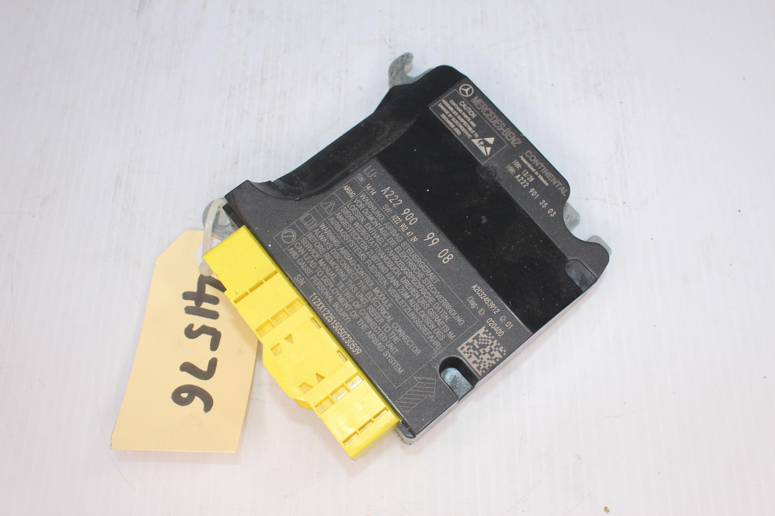 Mercedes Benz W222 S400H SRS Airbag Module Control Unit A2229009908 - Image 2