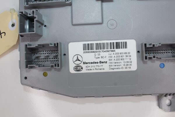 Mercedes Benz W205 C200 Front SAM Module A2059006822, A2059006330