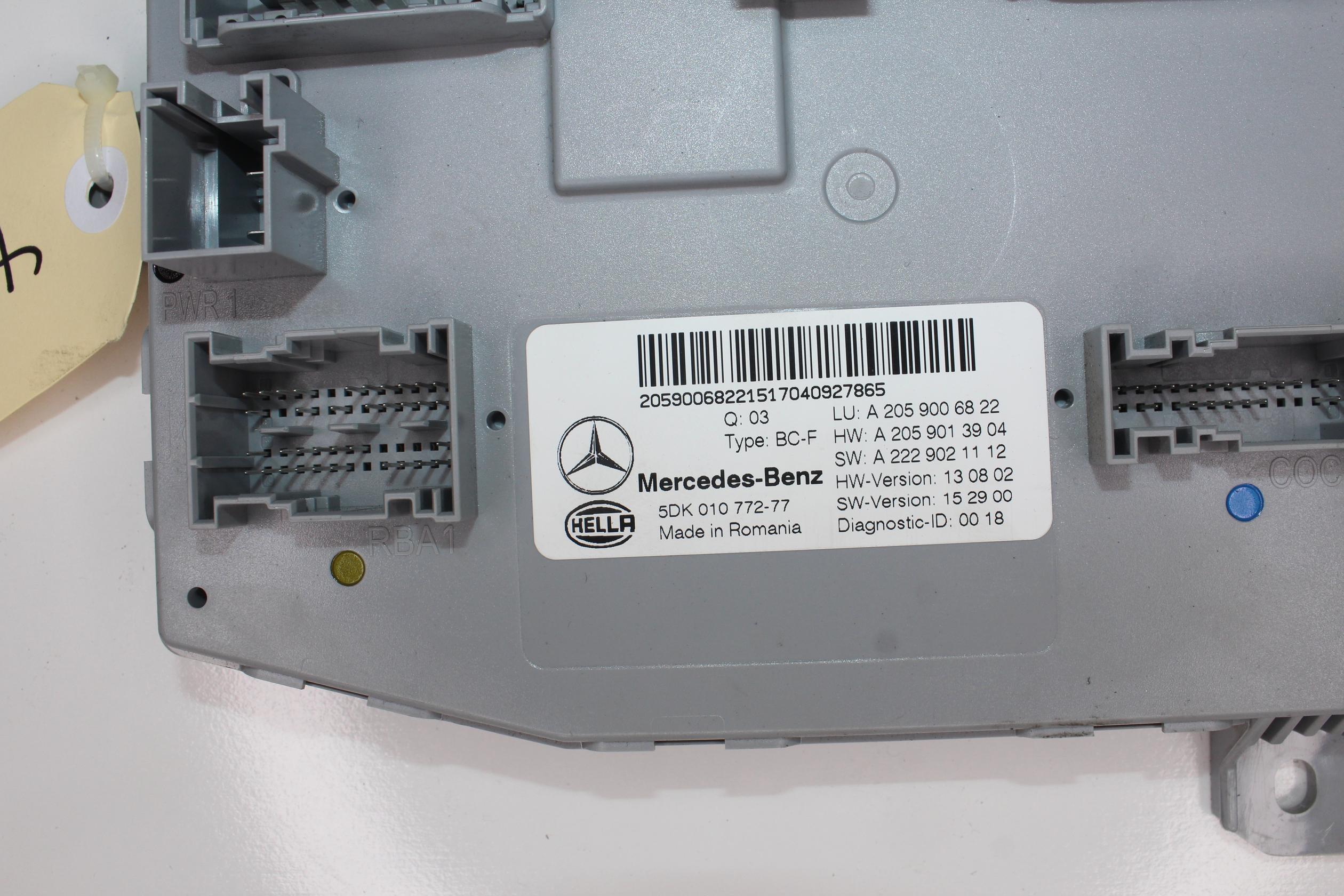 Mercedes Benz W205 C200 Front SAM Module A2059006822, A2059006330 - Image 5