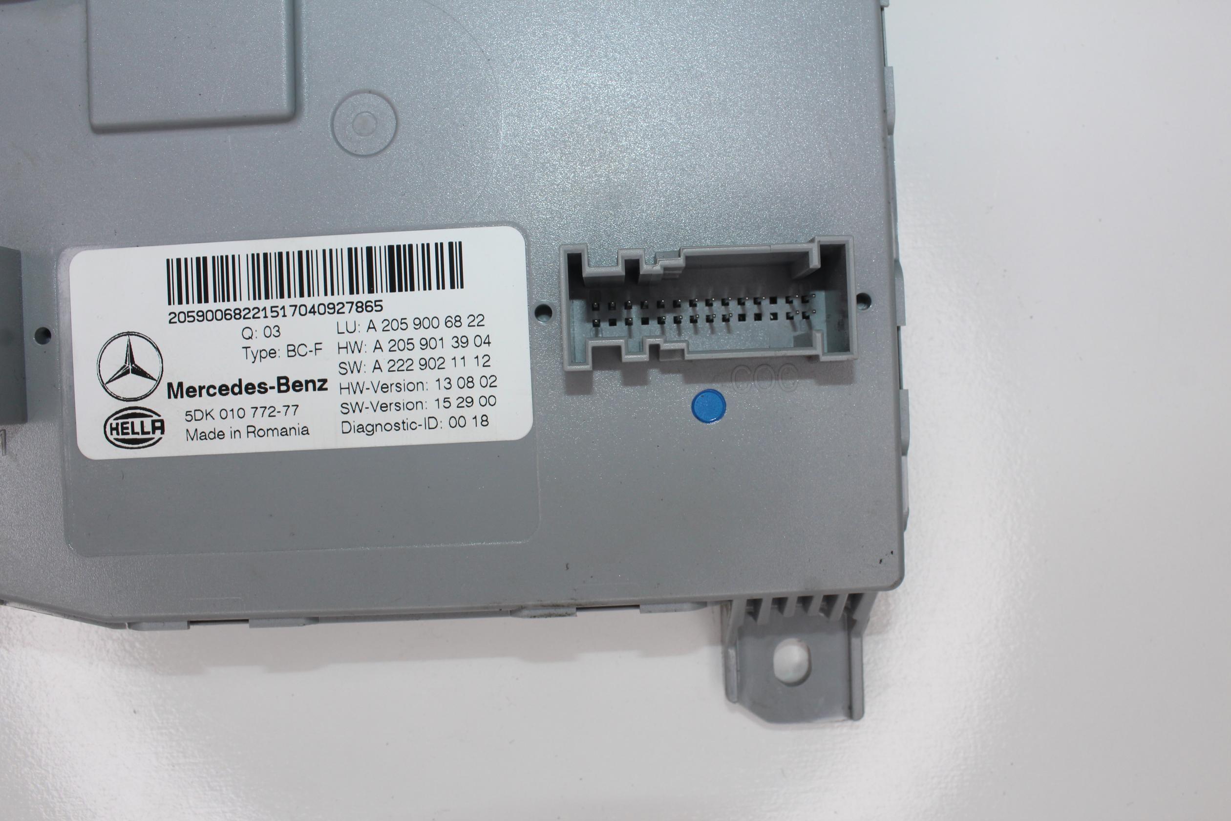 Mercedes Benz W205 C200 Front SAM Module A2059006822, A2059006330 - Image 9