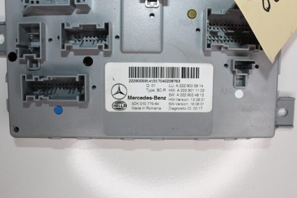 Mercedes Benz W205 C200 Rear SAM BCM Module Control Unit A2229005914