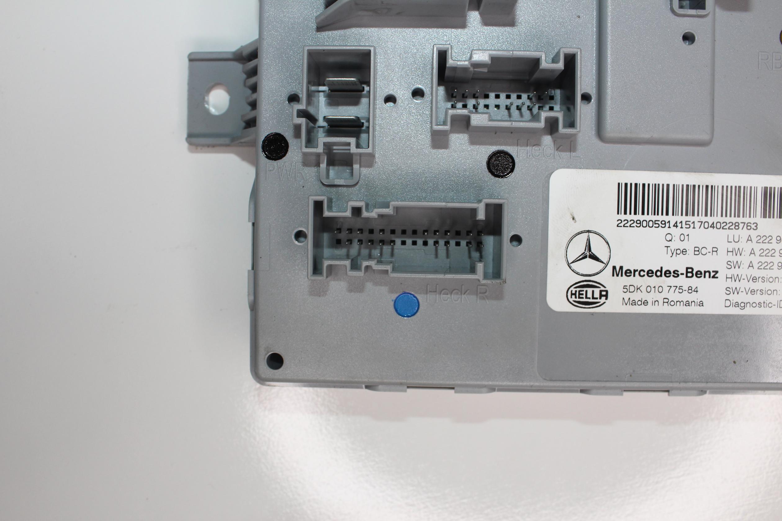 Mercedes Benz W205 C200 Rear SAM BCM Module Control Unit A2229005914 - Image 7