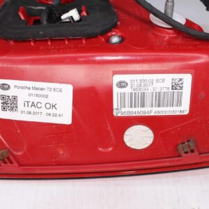 Porsche 95B Macan Rear Right Inner Tail Light 95B945094, 95B945094F, 95B945094AD - Image 7